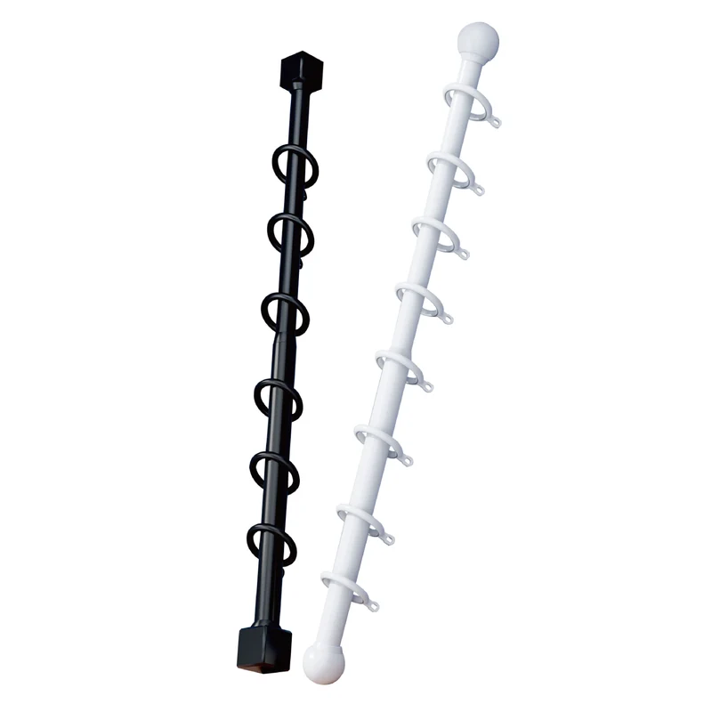 Adjustable Curtain Rod - Silent Smooth Thickened Roman Rod