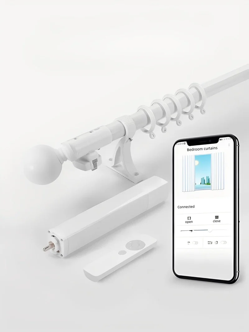 Electric Curtain Rod for Oversized Windows | Smart, Silent, Built to Last