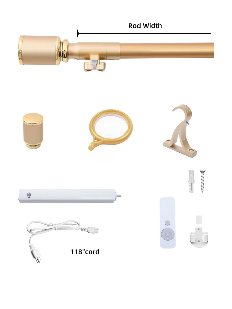 Electric Curtain Rod for Oversized Windows | Smart, Silent, Built to Last