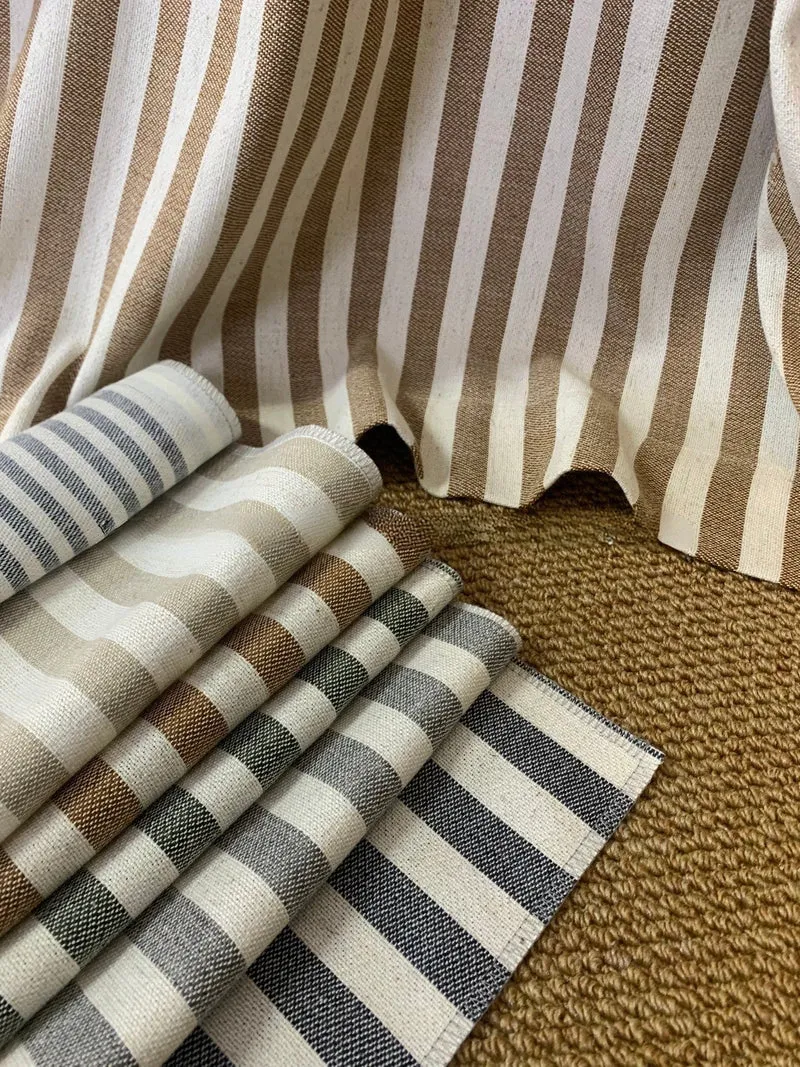 Classic Striped Roman Shades, Light Filtering & Blackout Shades