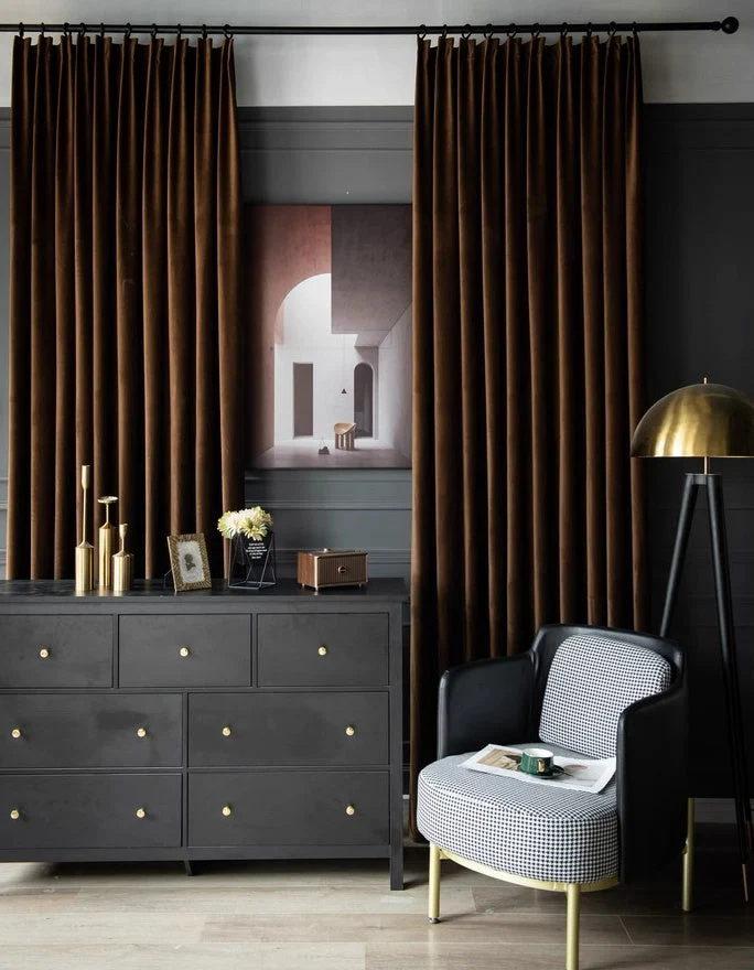 Luxurious Soft Sheen Velvet Drapes for Living Room & Bedroom