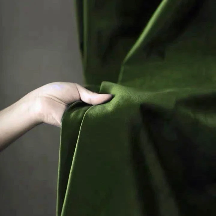 Luxurious Soft Sheen Velvet Drapes for Living Room & Bedroom