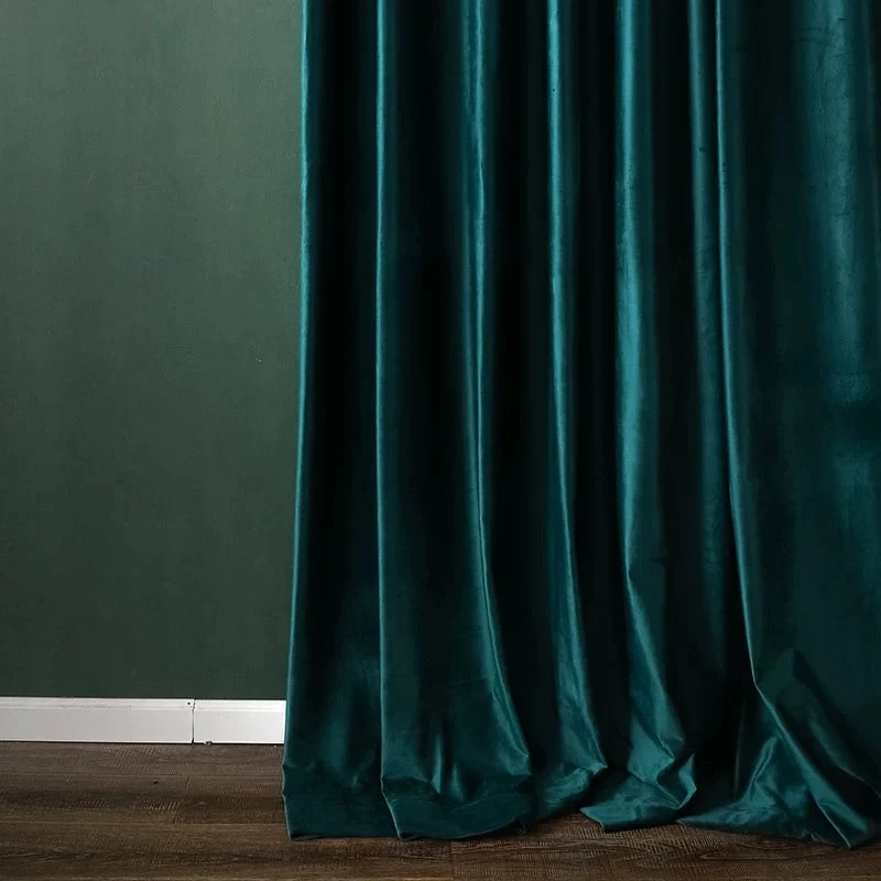 Luxurious Soft Sheen Velvet Drapes for Living Room & Bedroom