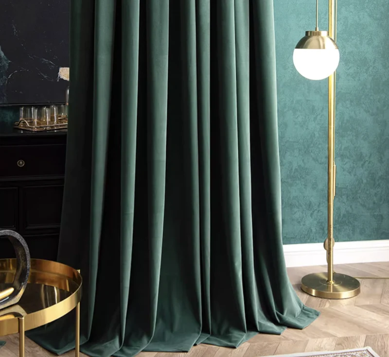 Luxurious Soft Sheen Velvet Drapes for Living Room & Bedroom