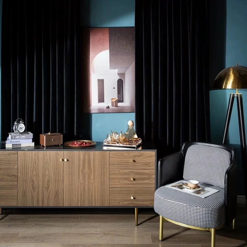 Luxurious Soft Sheen Velvet Drapes for Living Room & Bedroom