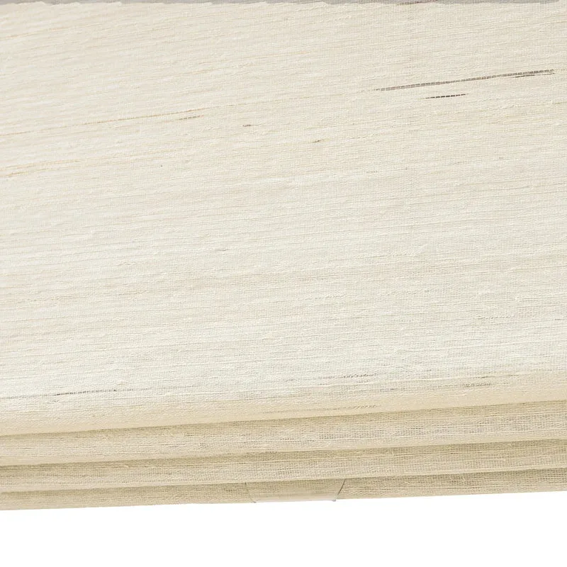 Natural Ramie Bamboo Window Shades, Mildew-resistant Woven Shades - Coconut White