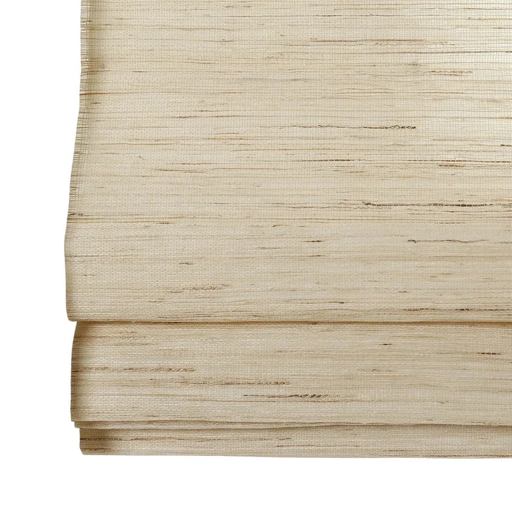 Custom Bamboo Shades, Mildew-resistant Ramie Woven Blinds - Cashew
