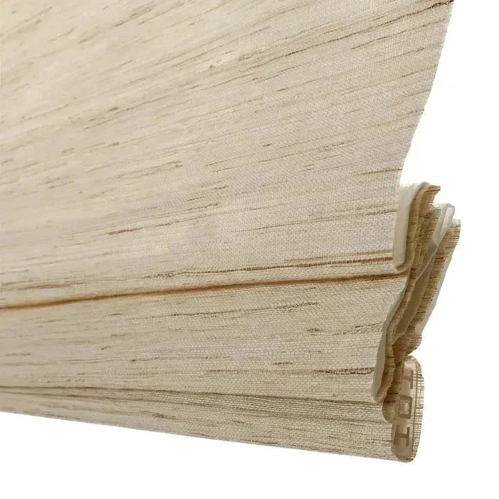 Custom Bamboo Shades, Mildew-resistant Ramie Woven Blinds - Cashew