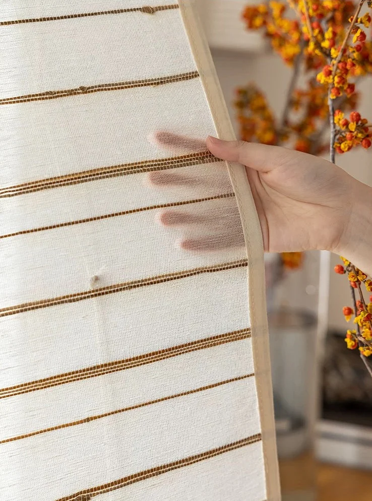 Natural Bamboo Shades, Mildew-resistant Ramie Woven Shades - Ivory Sand