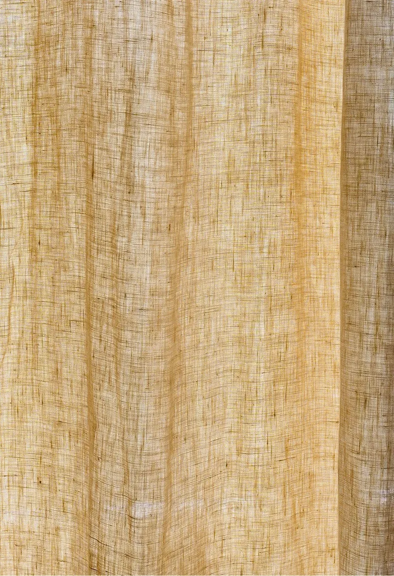 Mustard Yellow Curtains - French-Imported, 100% Linen