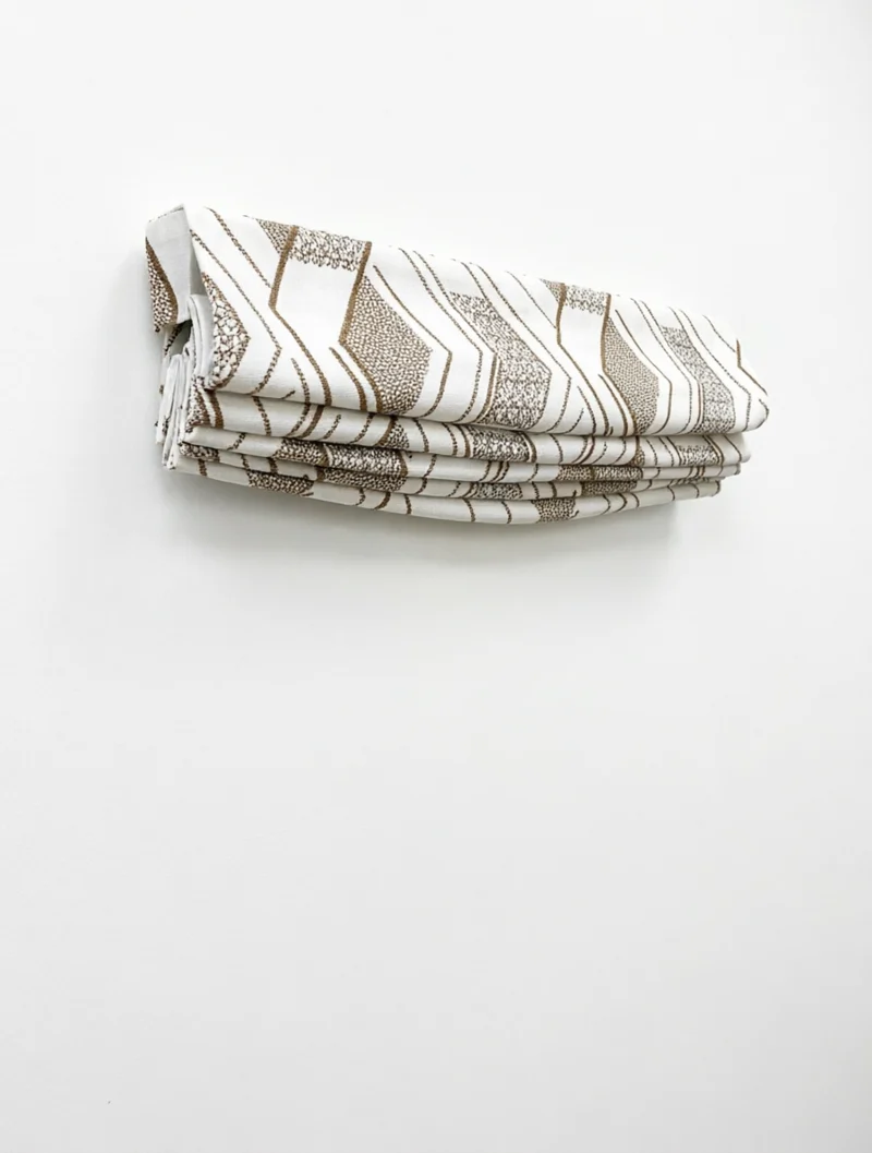 Luxury Patterned Roman Shades in French Embroidery