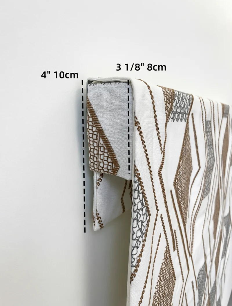 Luxury Patterned Roman Shades in French Embroidery