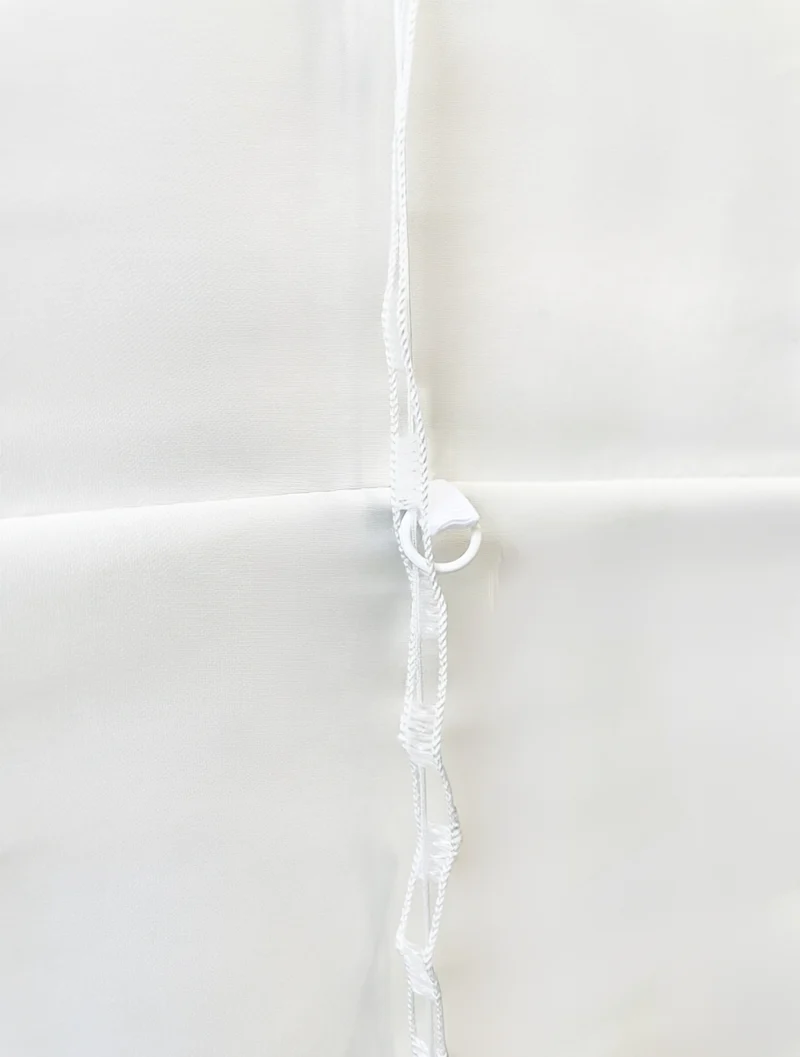 Luxury Patterned Roman Shades in French Embroidery