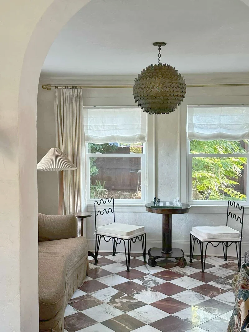 Corded Soft Sheer Roman Shades in 100% Pure Linen Sheer