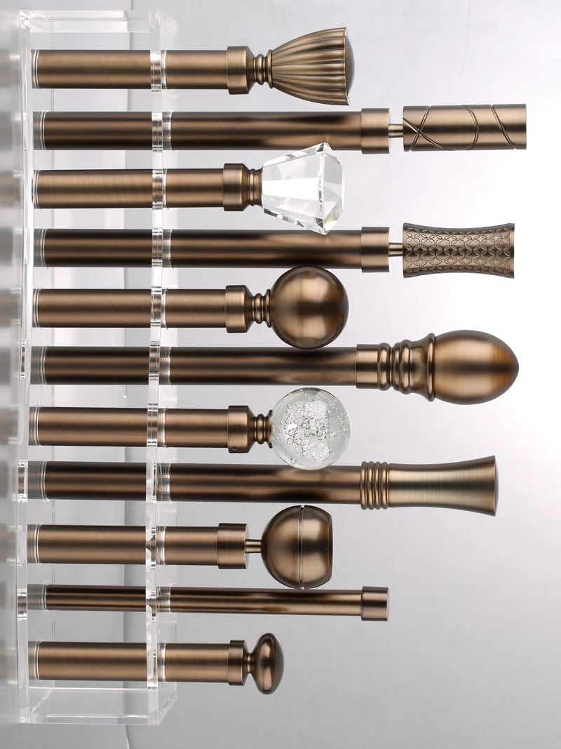 Custom Luxury Traverse Curtain Rods, Heavy-Duty Sliding Rods for Ripple Fold, Pleated & Bay Window Drapes