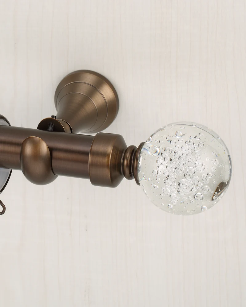 Custom Luxury Traverse Curtain Rods, Heavy-Duty Sliding Rods for Ripple Fold, Pleated & Bay Window Drapes