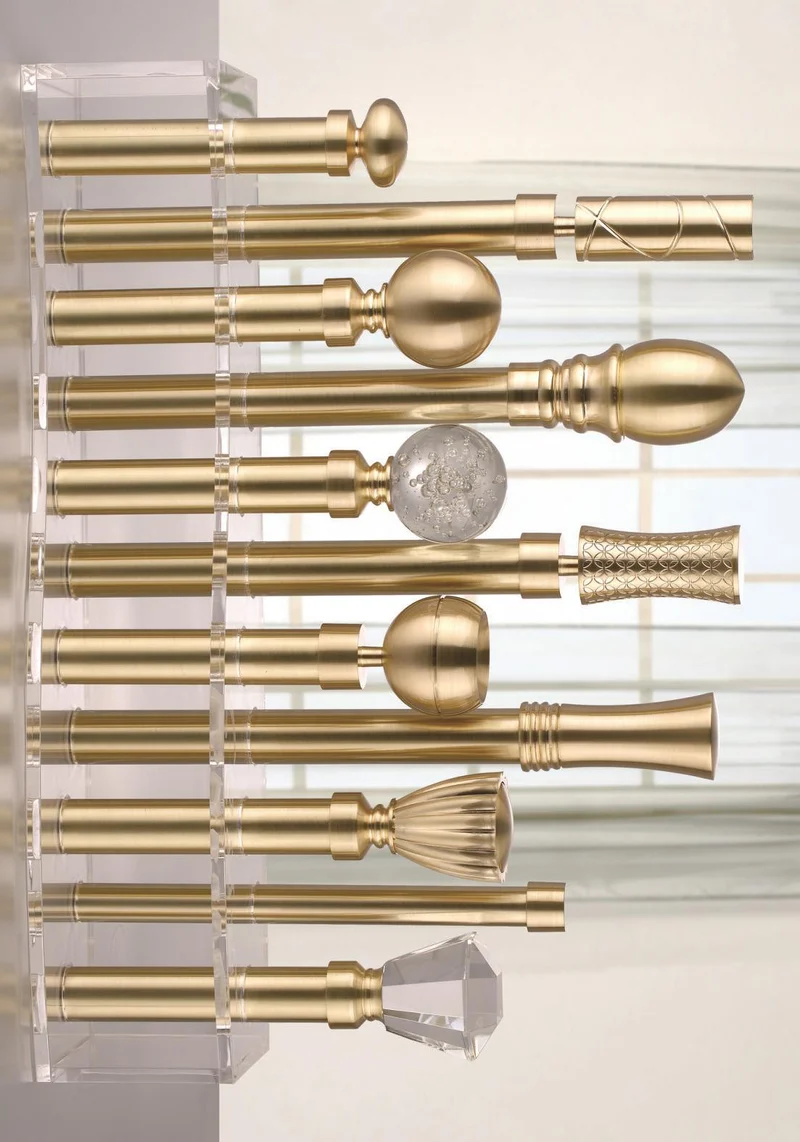 Custom Luxury Traverse Curtain Rods, Heavy-Duty Sliding Rods for Ripple Fold, Pleated & Bay Window Drapes