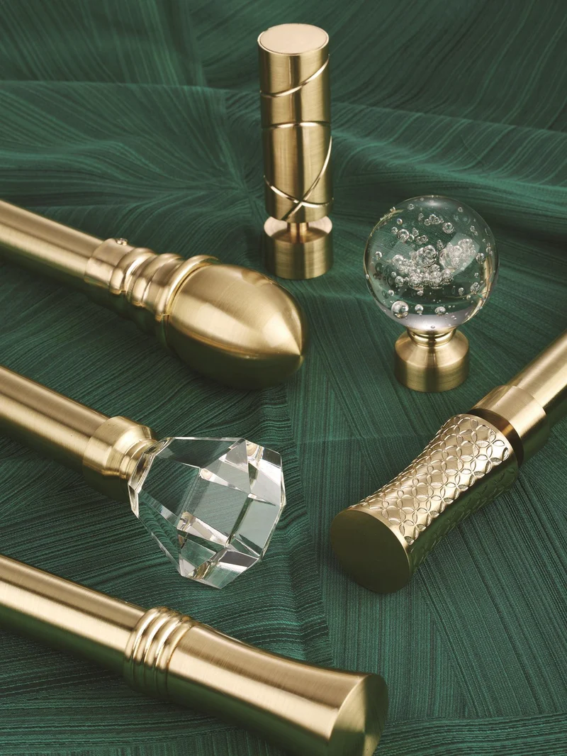 Custom Luxury Traverse Curtain Rods, Heavy-Duty Sliding Rods for Ripple Fold, Pleated & Bay Window Drapes