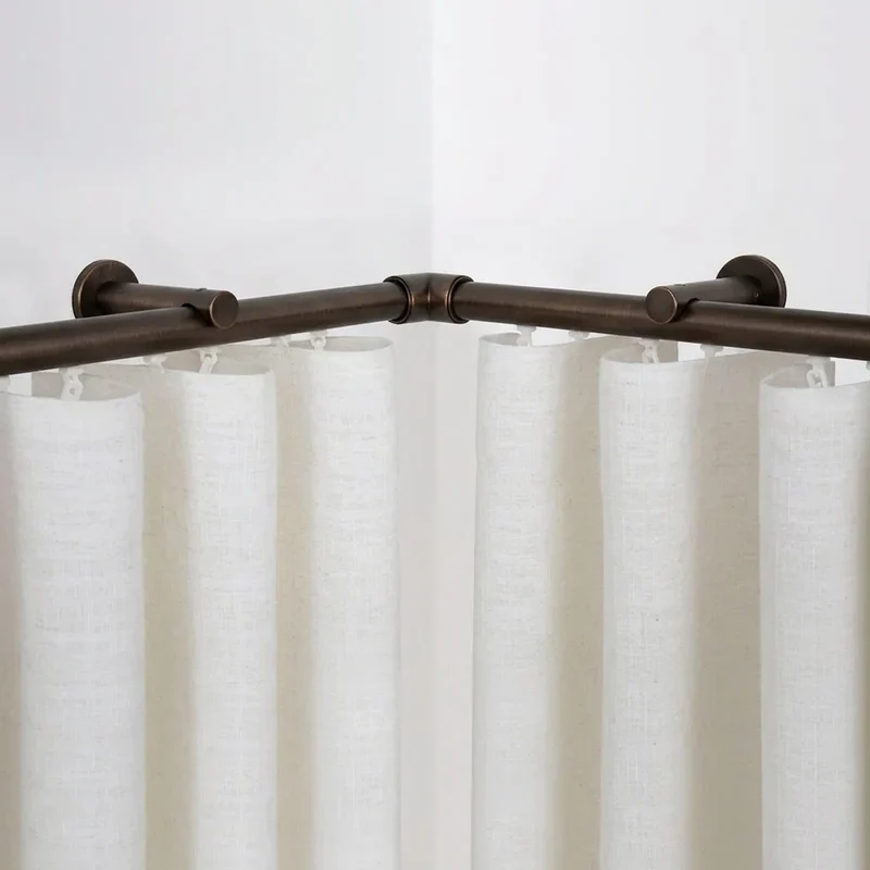 Custom Luxury Traverse Curtain Rods, Heavy-Duty Sliding Rods for Ripple Fold, Pleated & Bay Window Drapes