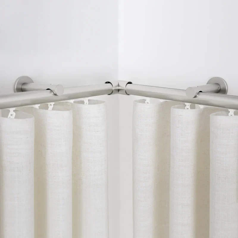 Custom Luxury Traverse Curtain Rods, Heavy-Duty Sliding Rods for Ripple Fold, Pleated & Bay Window Drapes