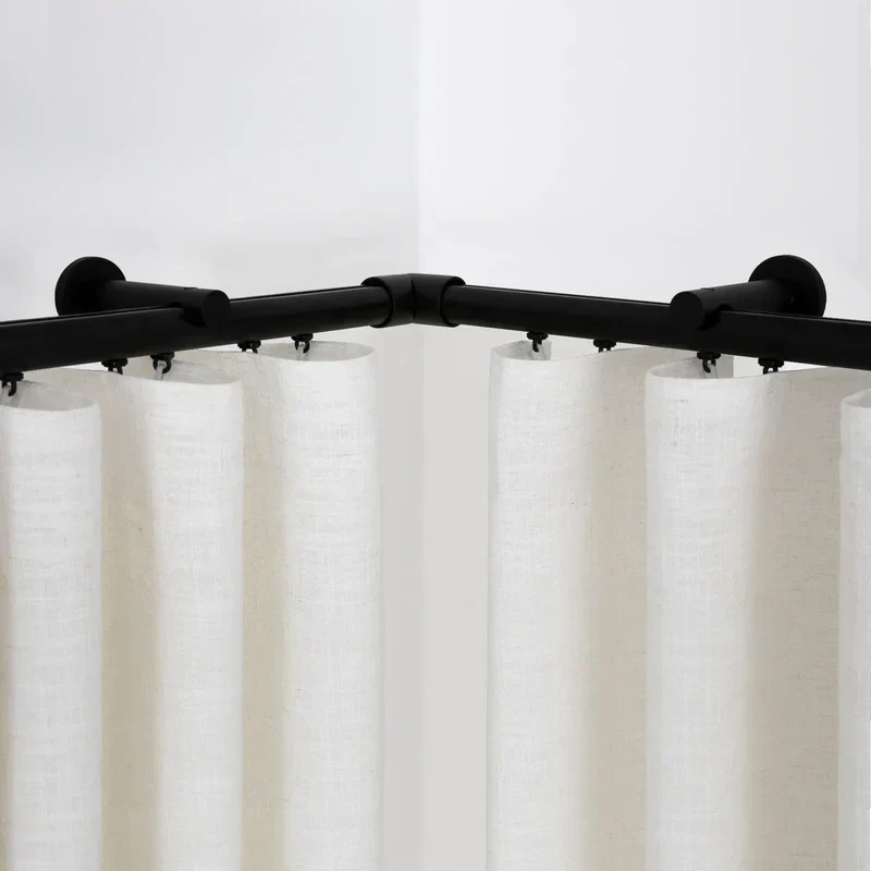 Custom Luxury Traverse Curtain Rods, Heavy-Duty Sliding Rods for Ripple Fold, Pleated & Bay Window Drapes
