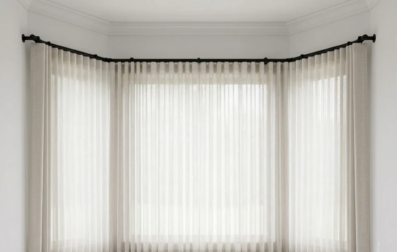 Custom Luxury Traverse Curtain Rods, Heavy-Duty Sliding Rods for Ripple Fold, Pleated & Bay Window Drapes