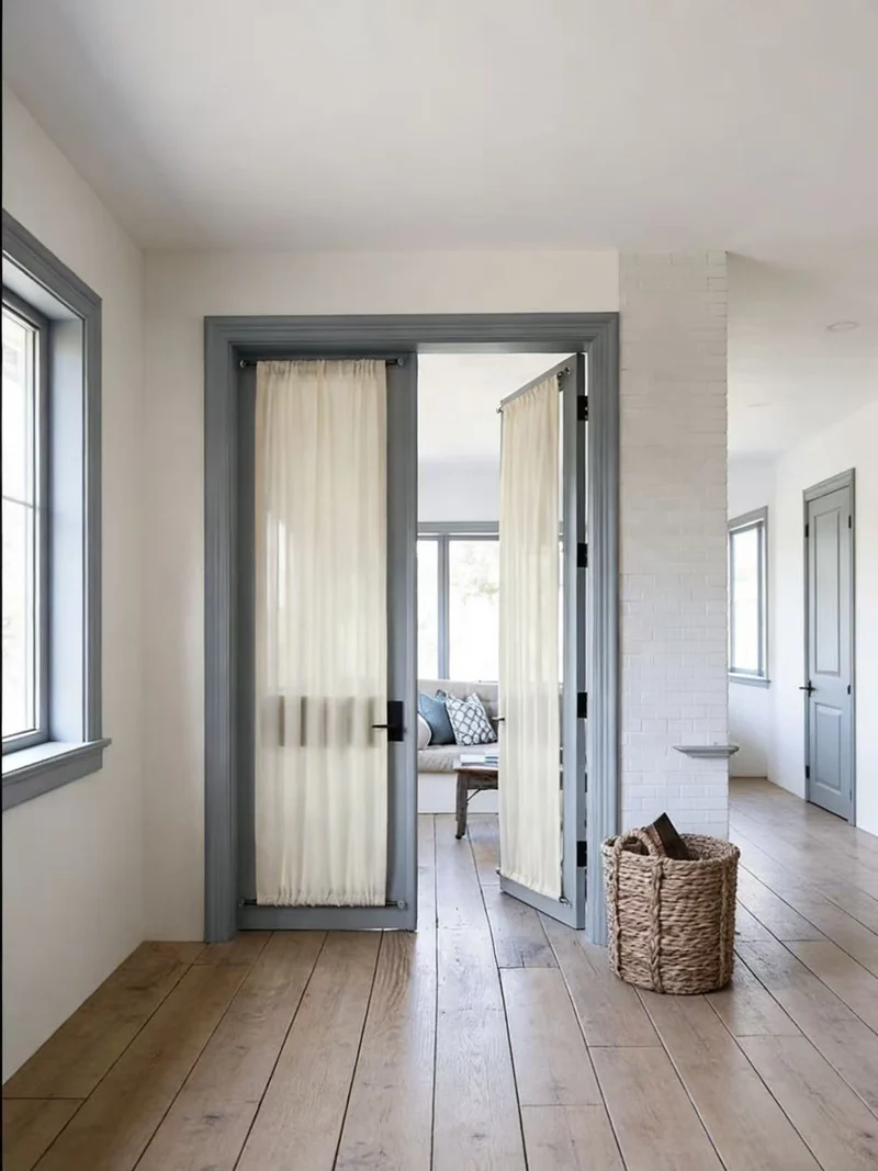 Custom Rod Pocket French Door Curtains