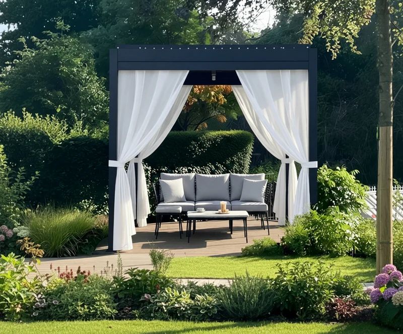 Outdoor Curtains: UV-Resistant, Water-Repellent and Stain-Resistant Sheers