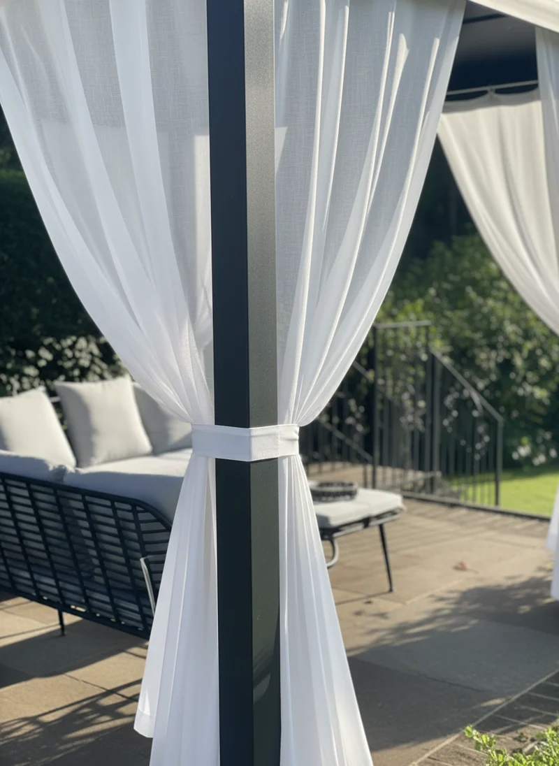 Outdoor Curtains: UV-Resistant, Water-Repellent and Stain-Resistant Sheers