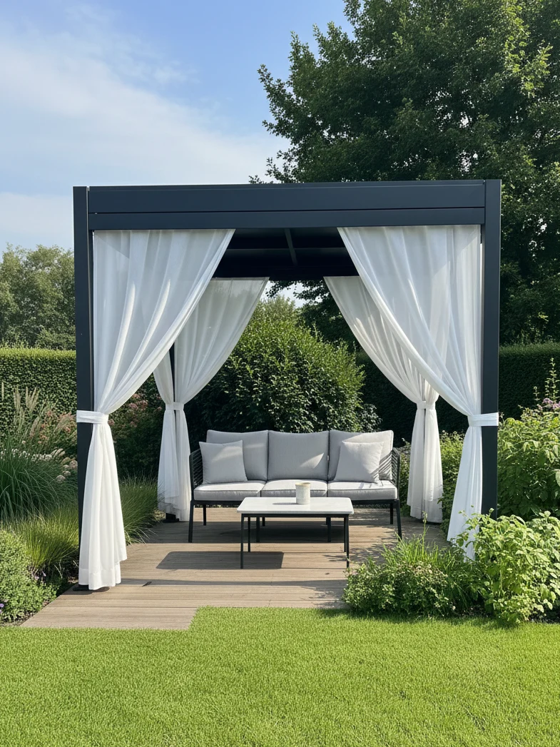 Outdoor Curtains: UV-Resistant, Water-Repellent and Stain-Resistant Sheers