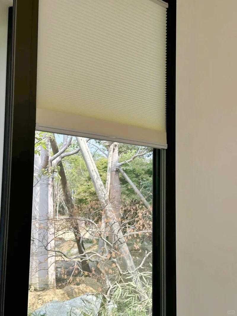 Glass Door Blinds No Drill Honeycomb Shades, 1" Cellular Cell