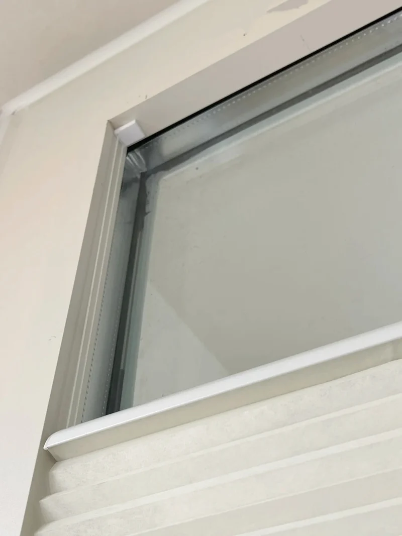 Glass Door Blinds No Drill Honeycomb Shades, 1" Cellular Cell