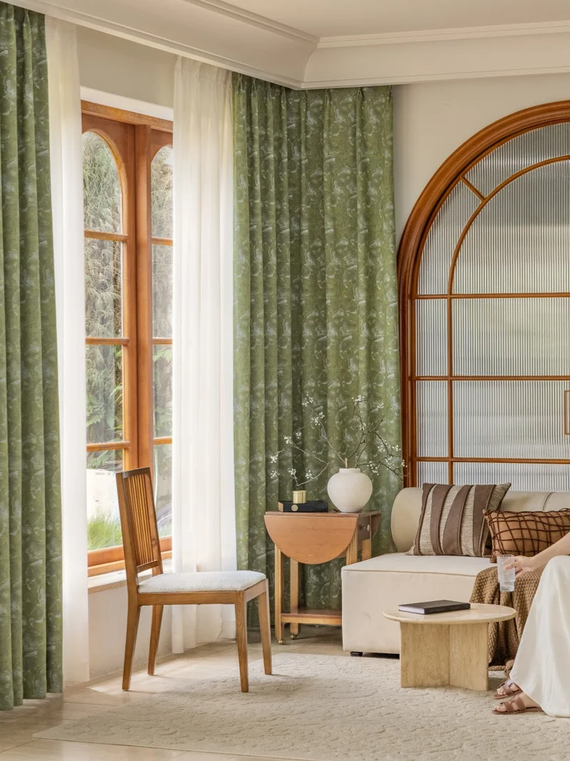 Ginkgo Leaves Jacquard Curtains Designed by Taiwanese Designer