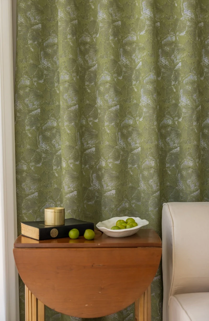 Ginkgo Leaves Jacquard Curtains Designed by Taiwanese Designer