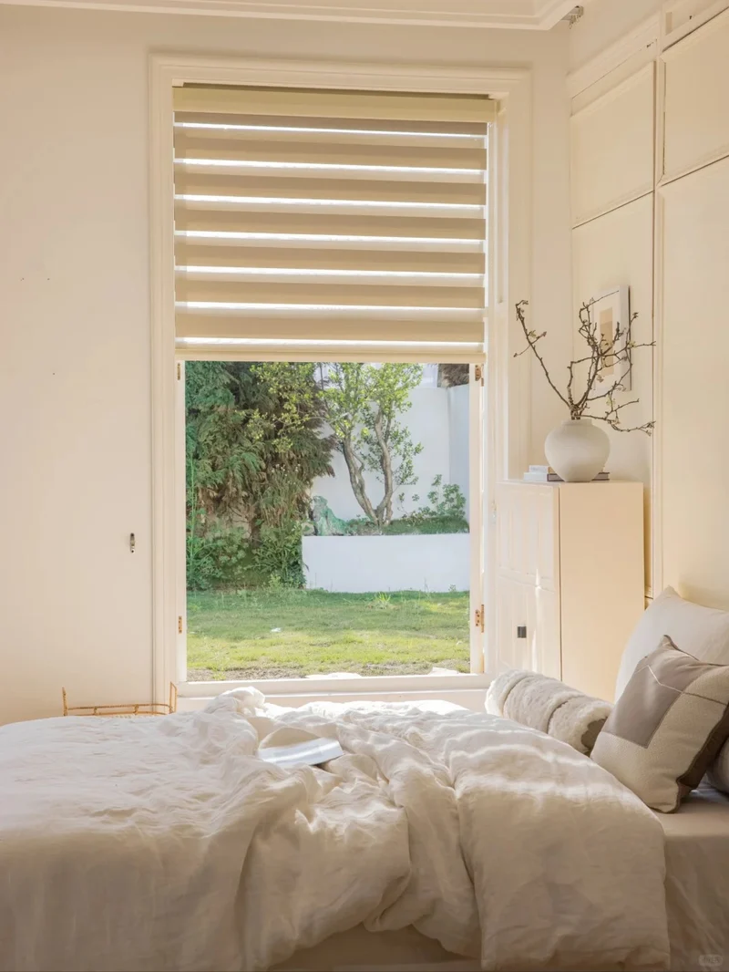 Zebra Blinds - Dual Layer Light Control & Privacy, Cordless Waterproof Shades