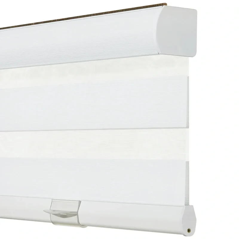 Zebra Blinds - Dual Layer Light Control & Privacy, Cordless Waterproof Shades