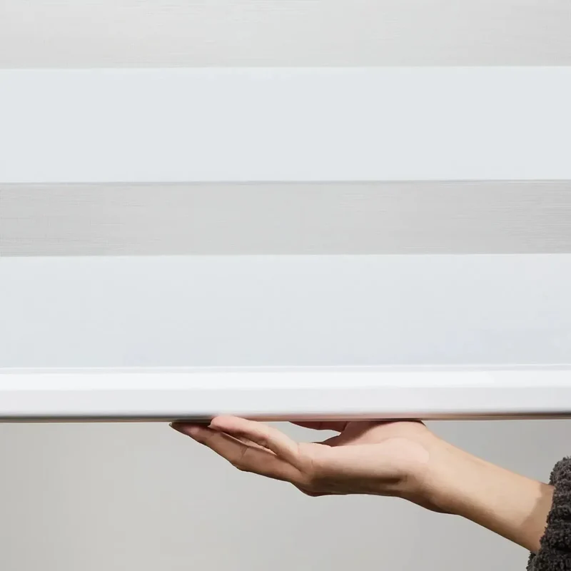 Zebra Blinds - Dual Layer Light Control & Privacy, Cordless Waterproof Shades