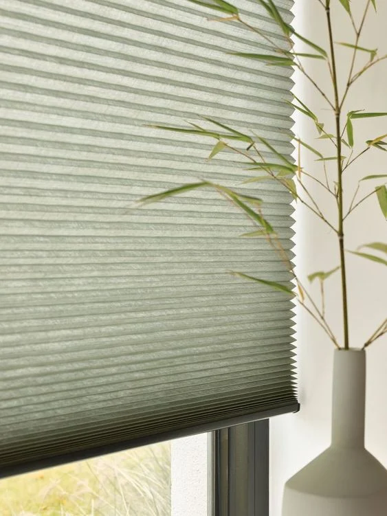 Cordless 1 1/2" Double Cell Honeycomb Blinds with Mulberry Silk Finish