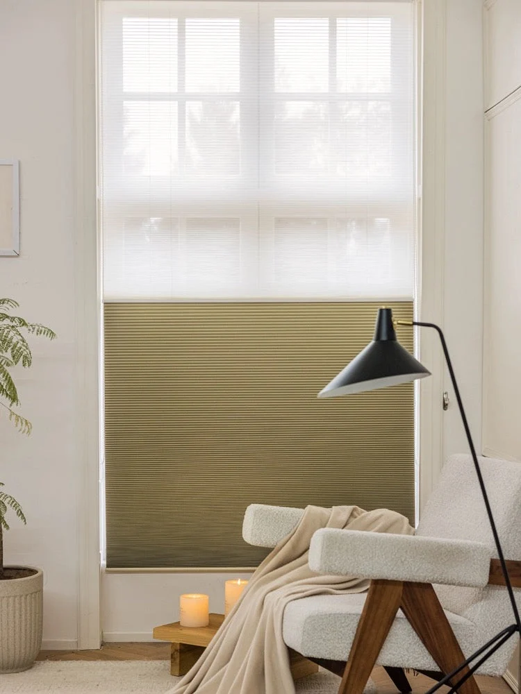 Day and Night Blinds - Cordless 1 1/2" Large Cell Double Cellular Shades for Bedroom