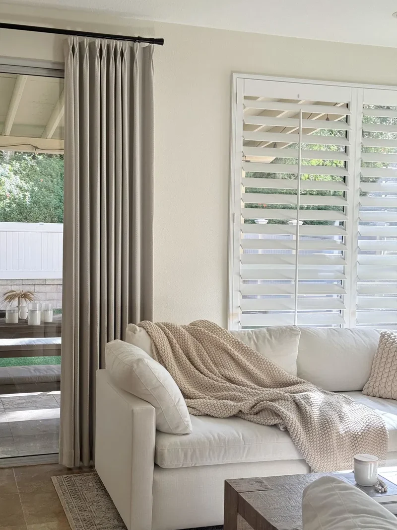 Herringbone Blackout Curtains for Bedroom