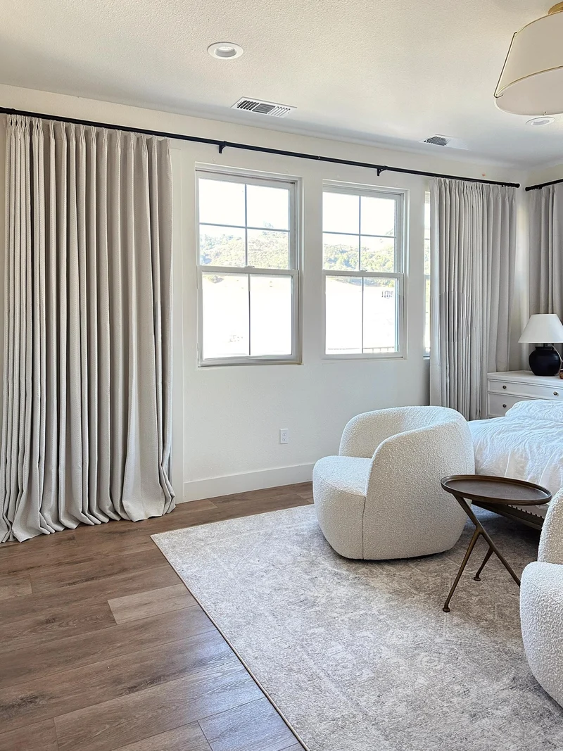 Herringbone Blackout Curtains for Bedroom