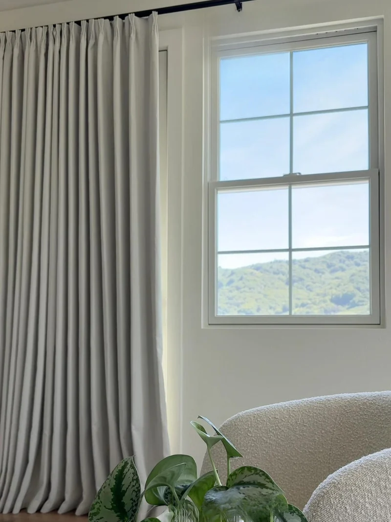 Herringbone Blackout Curtains for Bedroom