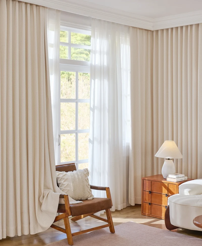 Pearl Drops Thermal Curtains - Noise Cancelling, Blackout & Heat Blocking