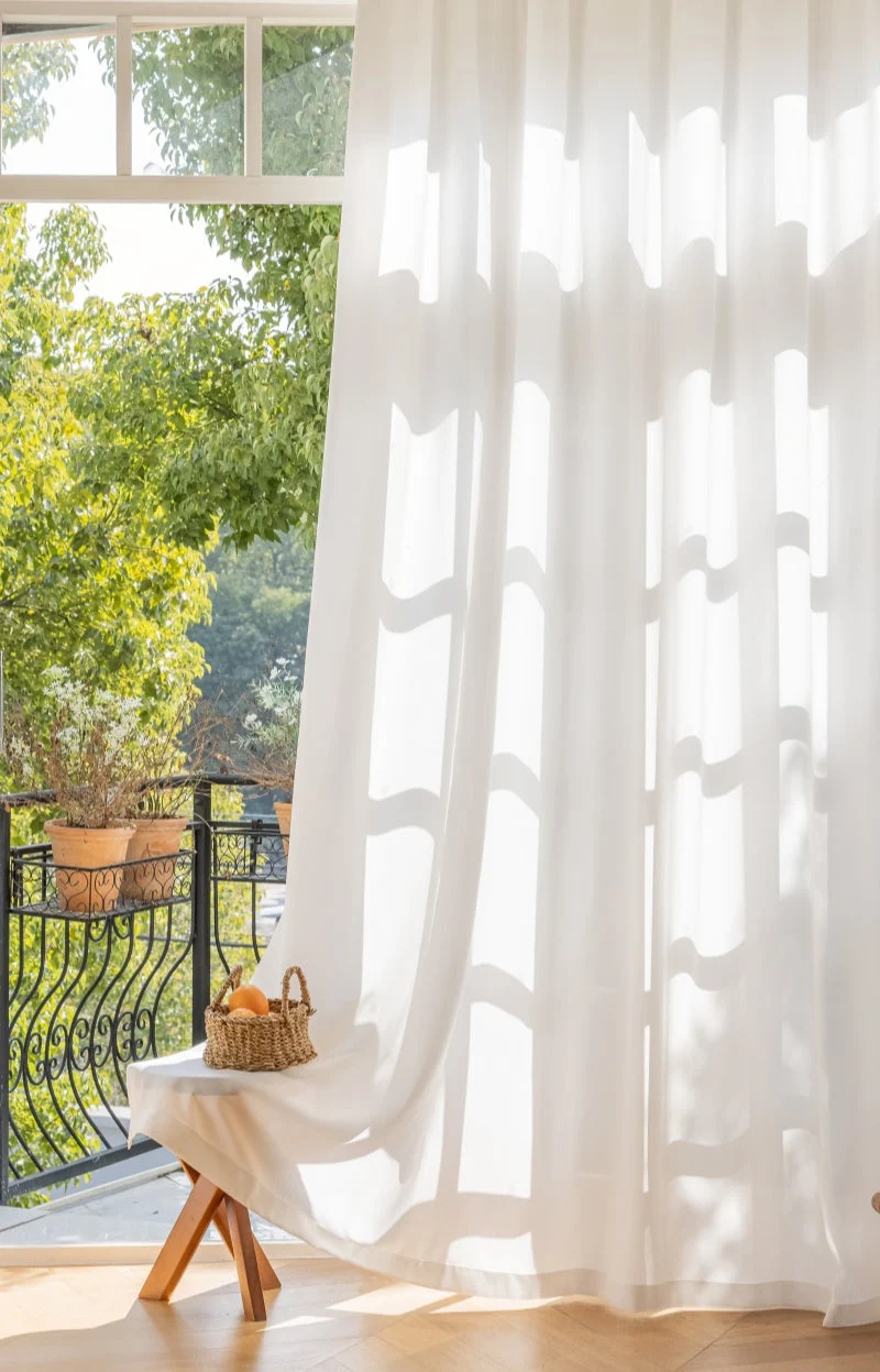 Privacy White Sheer Curtains – Perfect for Light Penetration and Enhanced Privacy