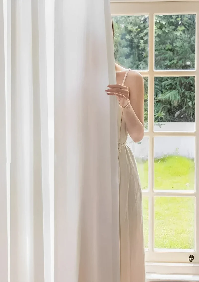 Privacy White Sheer Curtains – Perfect for Light Penetration and Enhanced Privacy