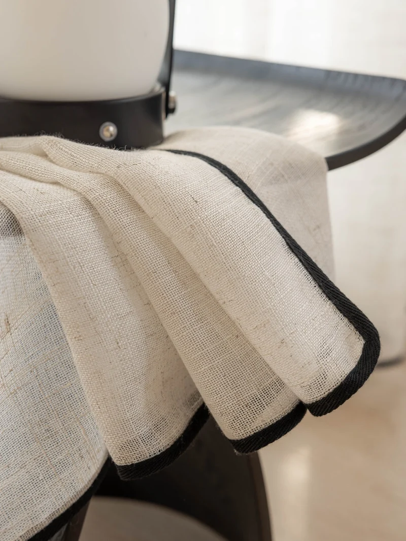 Premium Sheer Linen Curtains for Living & Dining Room