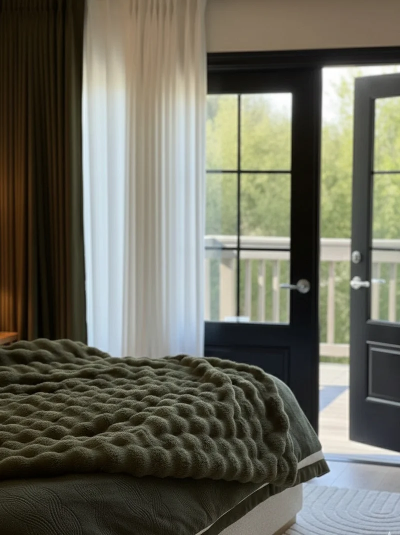 Heavyweight Chenille Custom Curtains and Drapery, Blackout for Bedroom