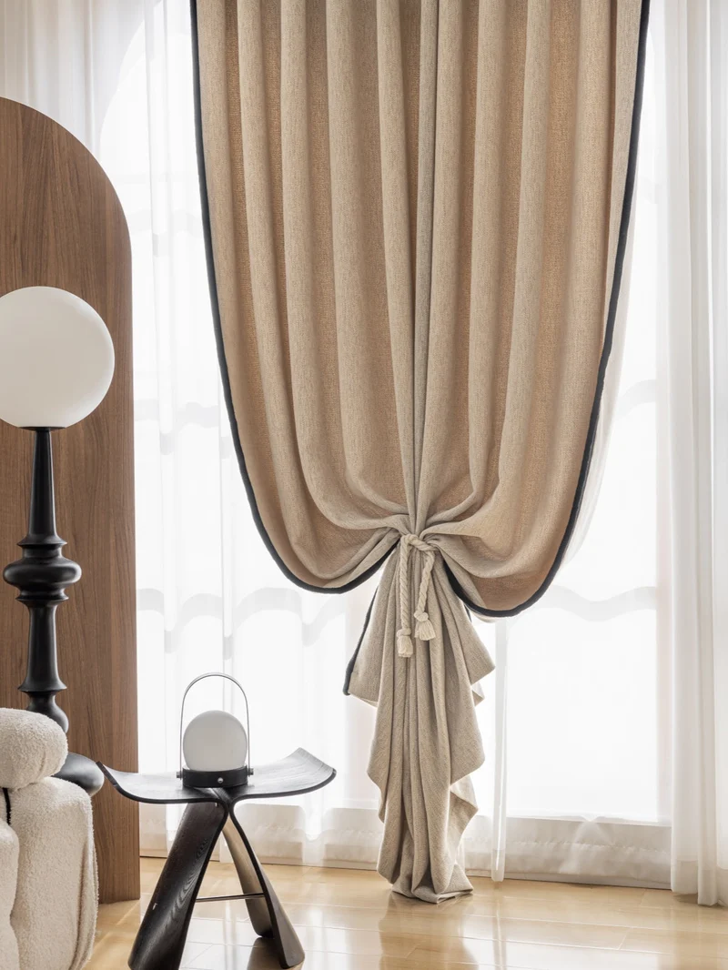 Heavyweight Chenille Custom Curtains and Drapery, Blackout for Bedroom