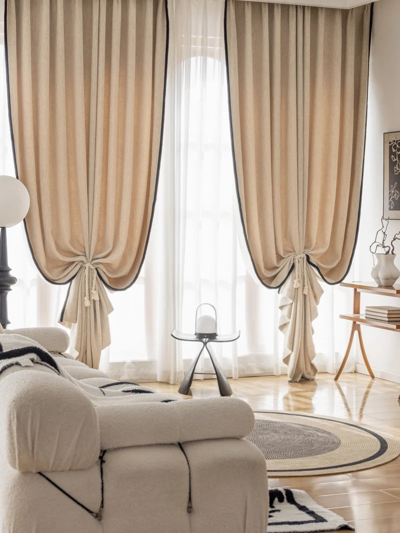 Heavyweight Chenille Custom Curtains and Drapery, Blackout for Bedroom