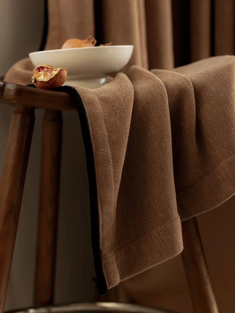 Heavyweight Chenille Custom Curtains and Drapery, Blackout for Bedroom